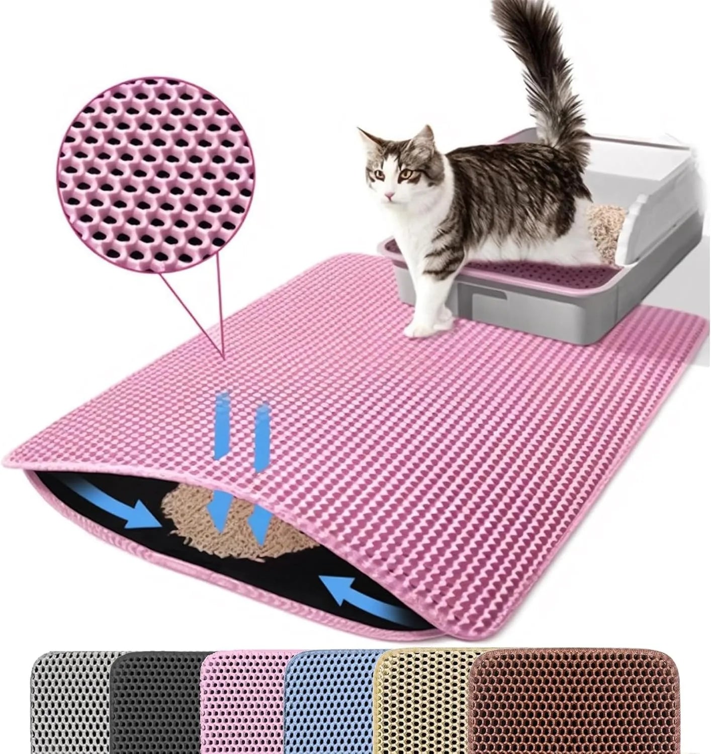 Alfombrilla Atrapa Arena para Gatos