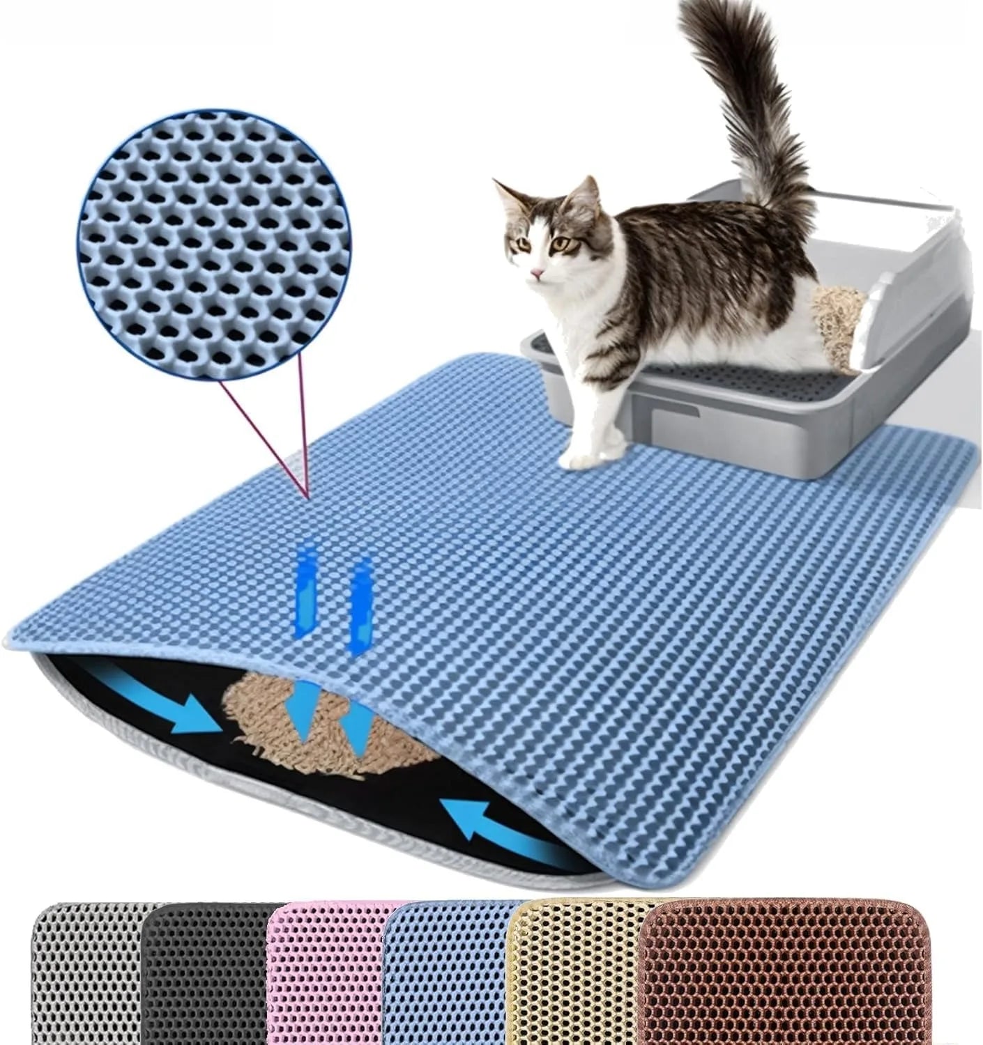 Alfombrilla Atrapa Arena para Gatos