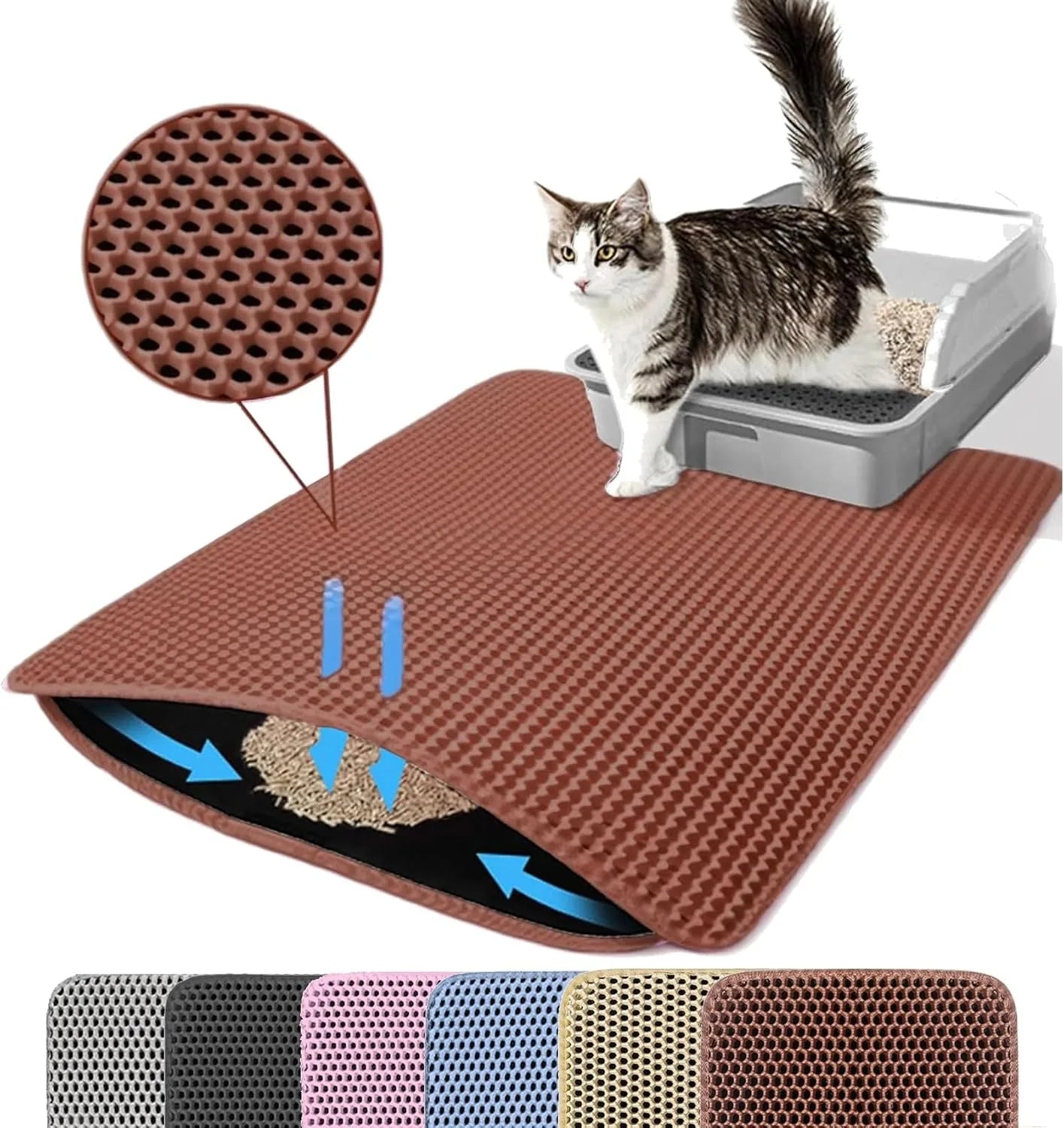 Alfombrilla Atrapa Arena para Gatos
