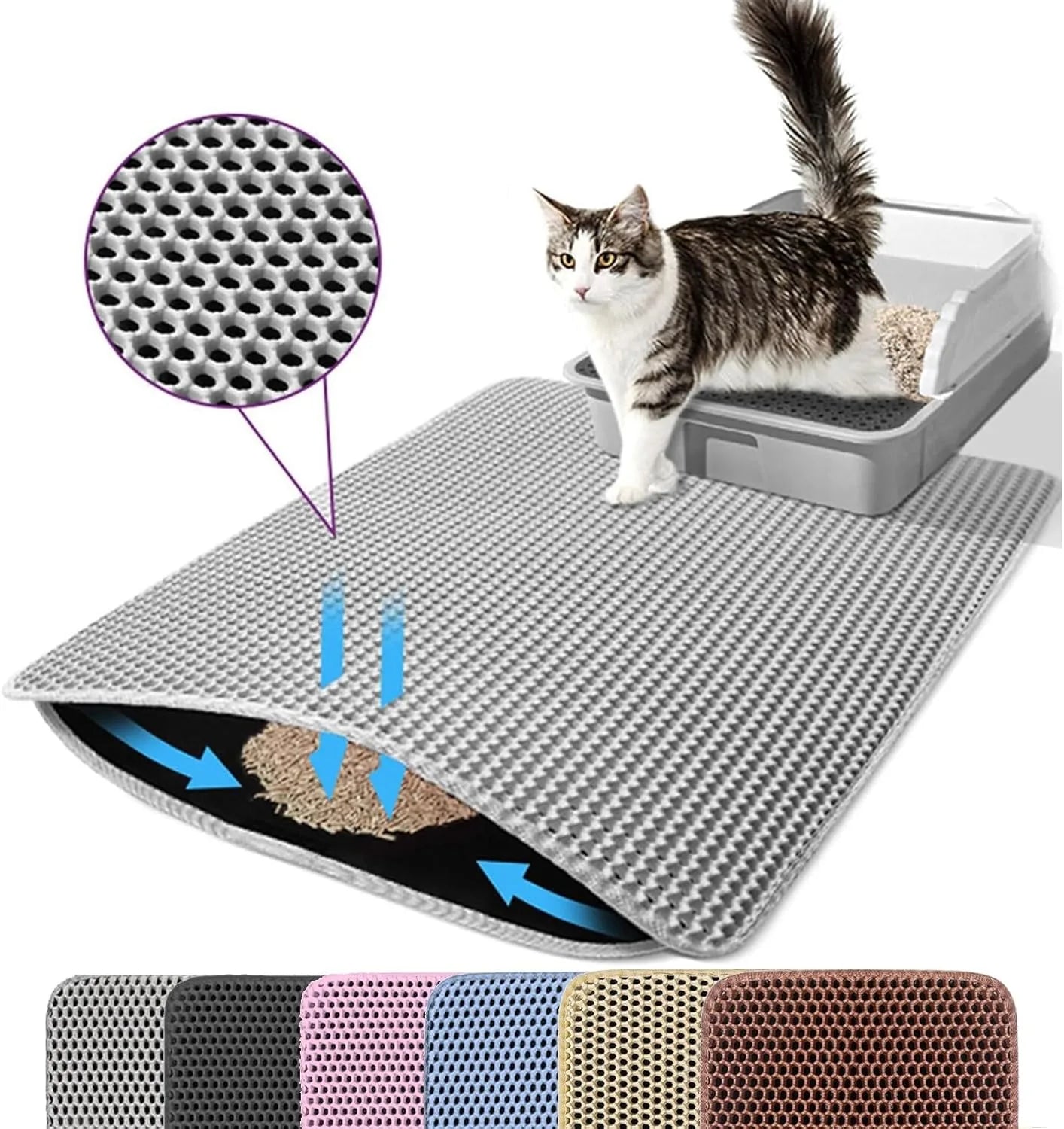 Alfombrilla Atrapa Arena para Gatos